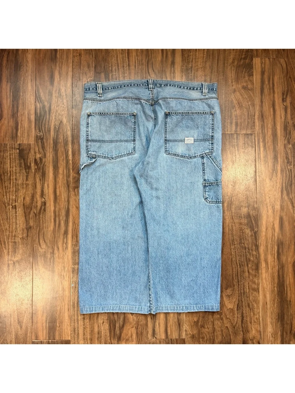 Vintage Y2K Baggy Levi's Carpenter Jeans Baggy 44x30 Light Wash Denim Skater